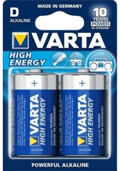 Varta Alkalin Büyük Boy Pil D High Energy 2 Li