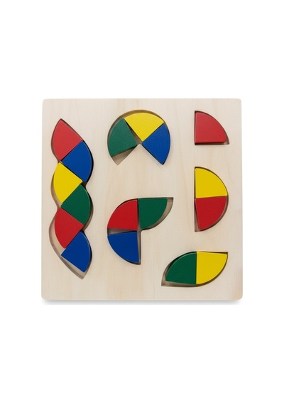 Ahşap Geometrik Şekil Eşleştirme Yapbozu