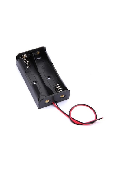 İkili 2 li 18650 Pil Yuvası Kablolu Tutucu 7.4V Pil Şarj Kutusu