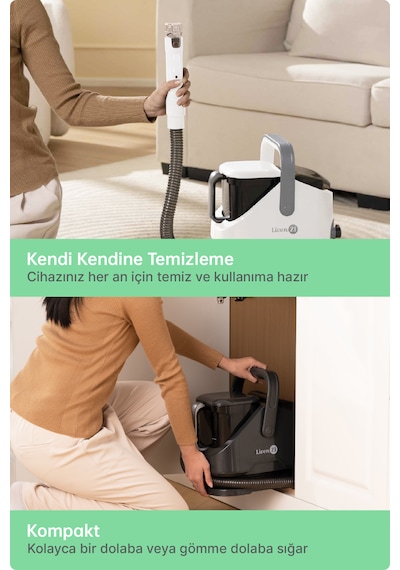 Livenzi Jjb-737-ıı Koltuk Halı Yıkama Ve Leke Çıkartma Makinesi-beyaz