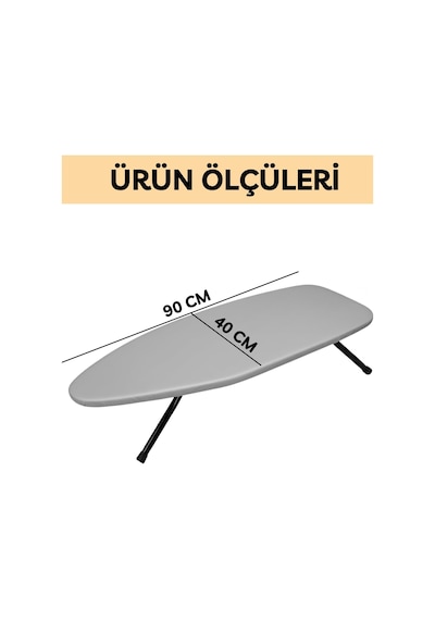 Beylini Mini Ütü Masası Pratik Konforlu Taşınabilir Portatif Hafif Asılabilir Seyahat Kompakt Ütü Masa 38x88 C Diğer
