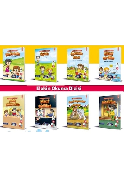 1.Sınıf Elakin Okuma Dizisi 8 Kitap