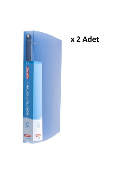 Bigpoint 4 Halkalı Klasör Mavi X 2 Adet Karışık