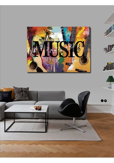 Kanvas Tablo Müzik Ve Sanat Patlaması