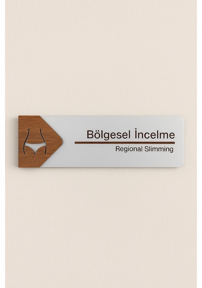 Bölgesel İncelme Ofis Oda Kapı İsimliği Yönlendirme Tabelası Levhası Kişiselleştirilebilir