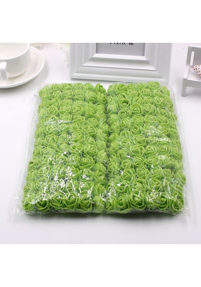 144pcs/lot 2cm Çok Renkli Pe Gül Köpüğü Mini Yapay İpek Çiçekler Buket Düğün Dekoratif Çelenkleri Red