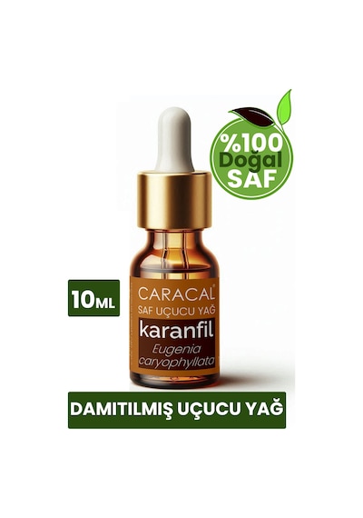Caracal Doğal Karanfil Yağı 10ml %100 Saf Katkısız Karanfil Uçucu Yağı 10 ML