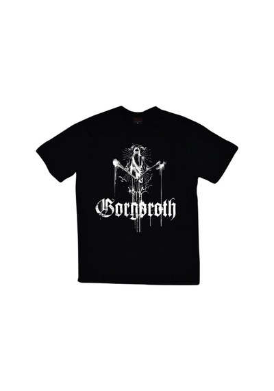Stoned&Fame Erkek Siyah Gorgoroth Baskılı T-shirt SIYAH