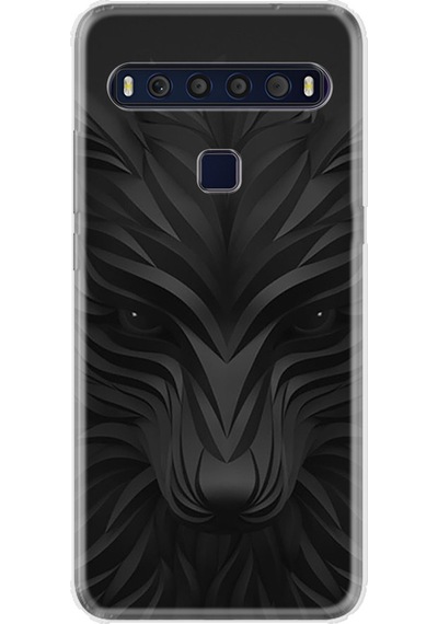 Tcl 10L Kilif Desenli Silikon Kilif Black Fox 1325 499458232