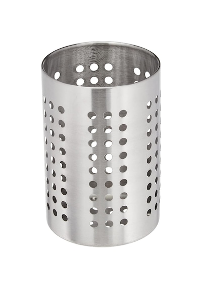 Ordnıng Mutfak Gereci Tutucu, Paslanmaz Çelik 18 X 12 X 12 Cm Açık Ahşap
