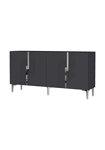 Ka1516 Meyra Konsol Ve Tv Sehpası 150cm Antrasit-silver