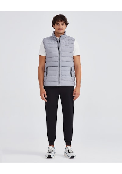 Skechers M Outerwear Padded Vest Erkek Gri Yelek S231241-035 Gri