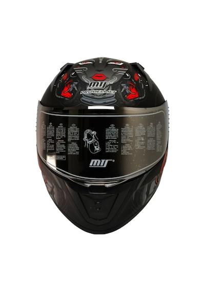 Motosiklet Kaskı Ecer 22.r06 Sertifikalı Double Vizör Full Face Kask Myth Grey Çok Renkli