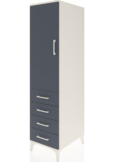Kronos Dolap 2 Raflı 4 Çekmeceli Tek Kapaklı 44x59x182 Aytaşı... Aytaşı