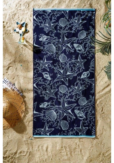 Özdilek Nice Plaj Havlusu 70x150 -sea Star Lacivert