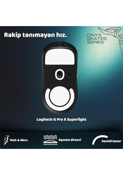 Klasse Onyx Mouse Skate Logitech G Pro X Superlight İle  Skatez