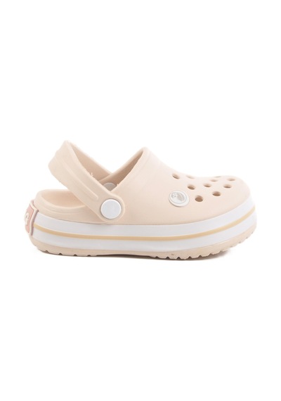 Ekru Eva Hafif Unisex Çocuk Sabo Terlik 214 P Ekru