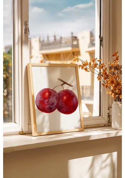 Etnik Lezzet Dokusu Ahşap Çerçeveli Poster Tablo 168