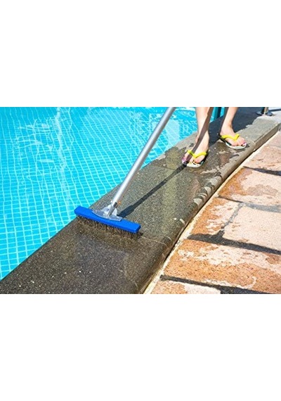 Water Fun Düz Paslanmaz Çelik Telli Havuz Fırçası 26 cm-Stainless
