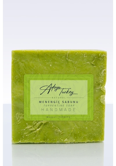Adoya Turkey El Yapımı Doğal Yeşil Bıttım (Menengiç) Katı Sabun 120 G