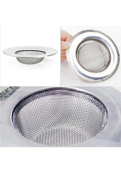 Büyük Boy Lavabo Gider Süzgeci, Paslanmaz Çelik 9 Cm Paslanmaz Çelik Diğer