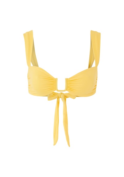 Away That Day Cannes Bağlamalı Bikini Üstü Sarı