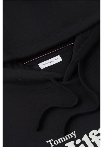 Tommy Hilfiger Pamuklu Regular Fit Kapüşonlu Sweat Erkek Sweat Mw0mw43223 Bds Siyah