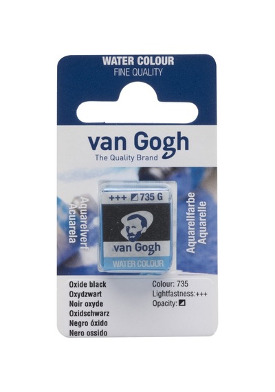 Van Gogh Watercolour Pan Oxide Black 735 Çok Renkli