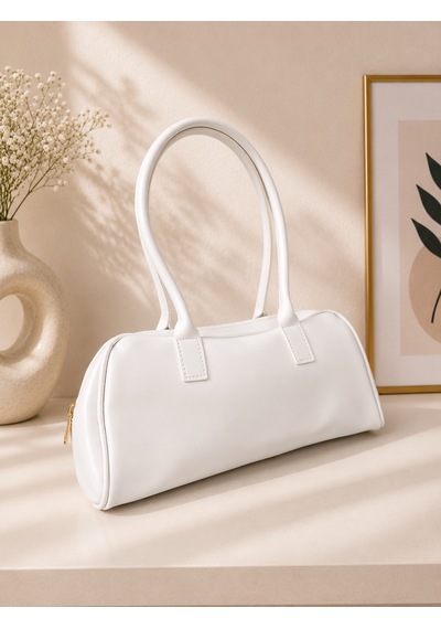Zeydila Beyaz Minimal Omuz Çantası Şık Ve Modern Tasarım