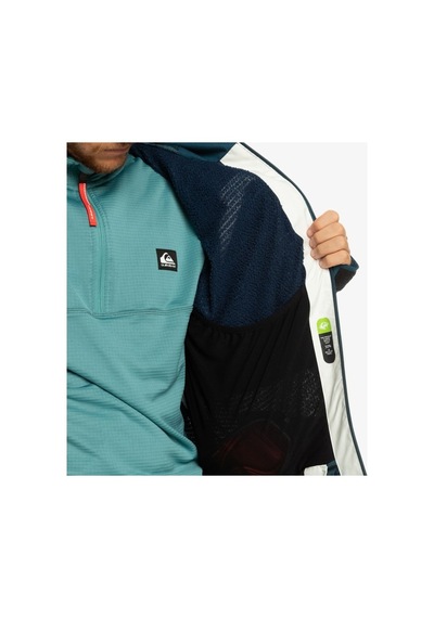 Quiksilver Ultralight Erkek Gri Snowboard Ceketi Siyah