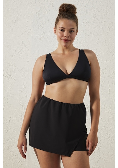 Penti Basic Deep V Siyah Bikini Üstü