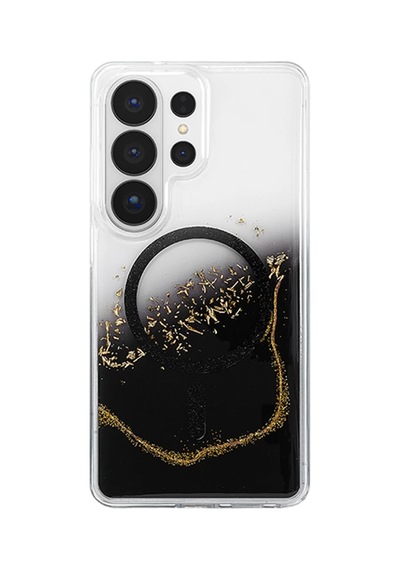 Onegif Samsung Uyumlu Galaxy S26 Ultra Lotus Simli Magsafe Kapak - Siyah