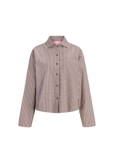 Jack & Jones Kadin Comfort Fit Uzun Kollu Gömlek - Asta - 12299780 Chocolate Truffle