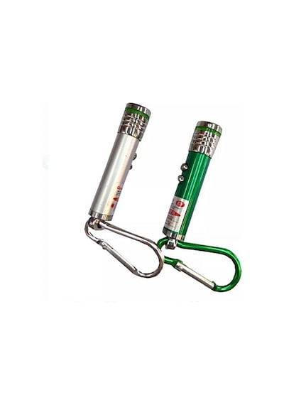 Altınkaya Ticaret 2 Adet Lazer Laser Pointer Sunum Projeksiyon Kalemi Kedi Eğitim Oyuncak Lazer El Feneri Açık Gri