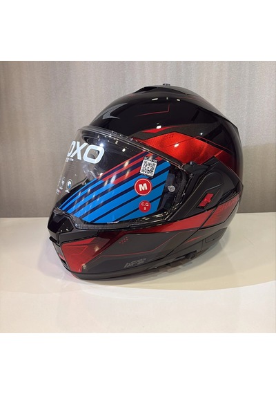 Kask Shark Oxo Mekarıum Çene Açılır Siyah/kırmızı