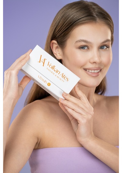Volkan Ates Natural & Beauty Aydınlatıcı & Beyazlatıcı Yüz Serumu Vitamin C Cam Şişe 30 ML
