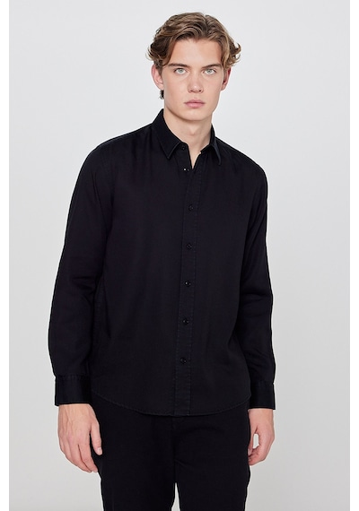 Lee Tencel Regular Fit Gömlek Black Çok Renkli