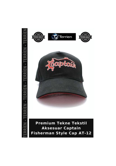 Terrien Delux Serisi Captain Fisherman Style Cap At-12 Kombin Baba Arkadaş Standart