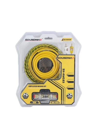 Soundmax Sx-awg83 Anfi Kablo Seti Wire Kit 8ga