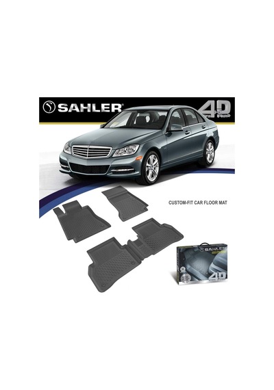 Sahler Mercedes C Serisi W204 İle Uyumlu 2007-2014 4.5d Havuzlu Oto Paspas