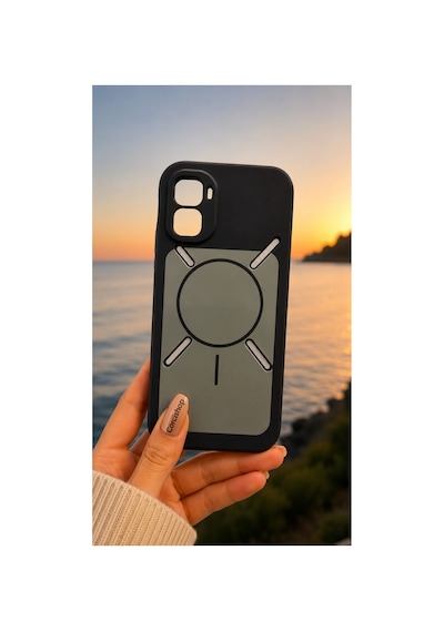 Infinix Gt 50 Pro X6891 Uyumlu Kılıf Magsafe Özellikli Lüks Soft Touch Kamera Korumalı Kapak Siyah