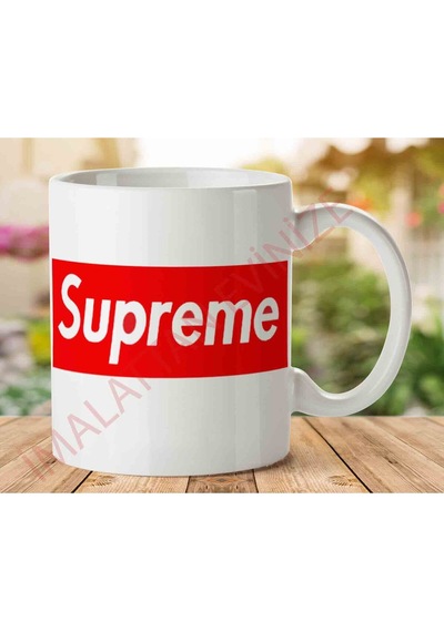 Supreme İki Tarafı Baskılı Kupa Bardak.jpg Çok Renkli