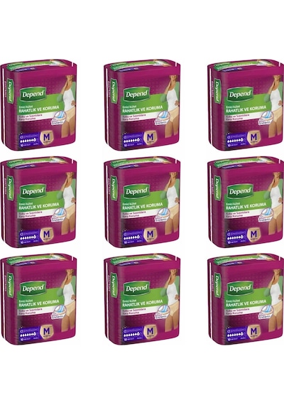 Depend Emici Külot Hasta Bezi M 9 x 10'lu