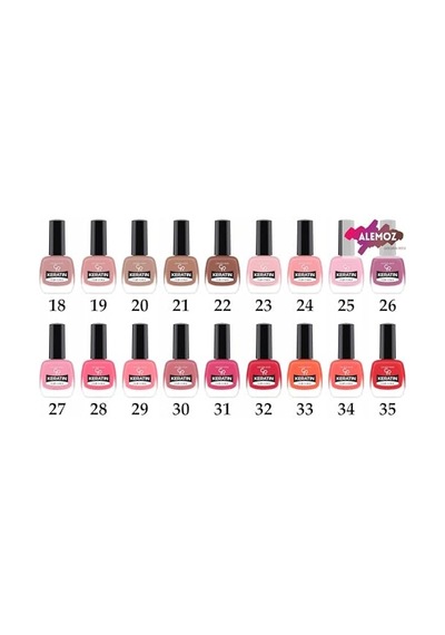 Keratin Nail Color No: 45 - Keratin İçerikli Güçlendirici Parlak Oje