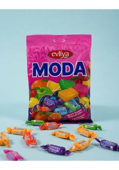 Moda Meyve Aromalı Yumuşak Şeker 350gr