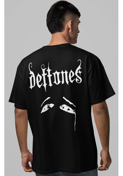 Sevbano Deftones Rock Metal Müzik Grubu Sırt Baskılı Unisex Oversize Tişö Siyah Sevbano Deftones Rock Metal Müzik Grubu Sırt Baskılı Unisex Oversize Tişö Siyah