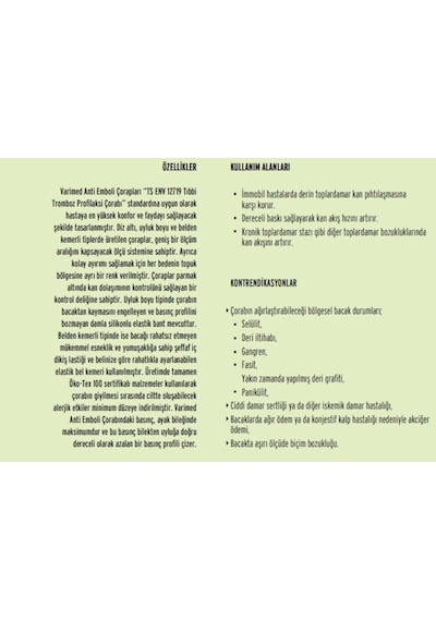 Diz Üstü  Embolizm Emboli Çorabı Ten Rengi Standart XL Standart Uzun