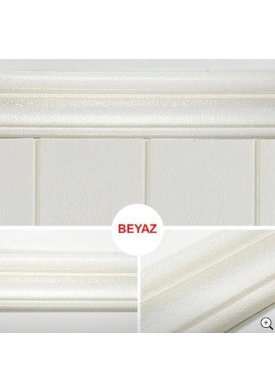 Beyaz 8Cm-117Cm 4 Adet Yapışkanlı Çıta Çerçeve Esnek Süpürgelik (469443754)