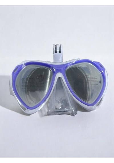 Speedo Sol25003-lazb Ju Dual Lenses Mask With Camera Mount Çocuk Yüzücü Gözlüğü Lila