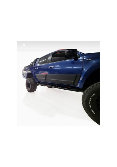 Mitsubishi L200 2015+ Kapı Koruma Seti Mat Siyah Kapı Yan Koruma / Kapı Kaplama